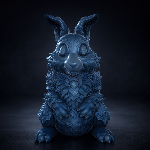 Easter Bunny Figurine Egg Decor | Cute Rabbit Sculpture | Spring Basket Stuffer