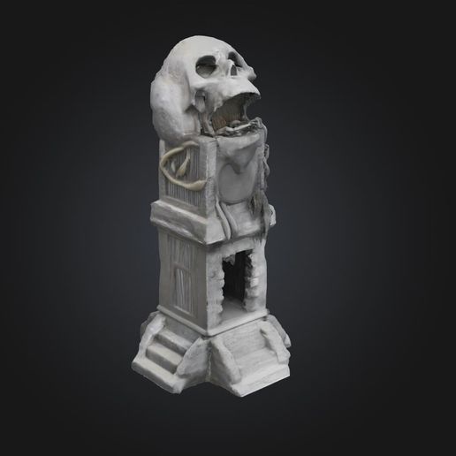 💀 Skull Head DND Dice Tower - Skull Head Dice Tower 3D print model・ STL ...