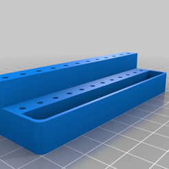 Pegboard-RotaryTool-Bit-Holder.png Free 3D file Pegboard pocket for rotary tool (Hand grinder) bit holder (2.35mm dia)・Design to download and 3D print