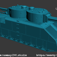 T-39-project-8-back.png T-39 Soviet experimental superheavy tank 1:100