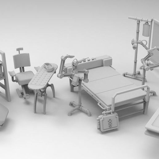 Part of Wargame furniture 3D model