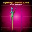 4.jpg Overture Espada Cosplay Final Fantasy - Archivo STL Modelo de impresión 3D