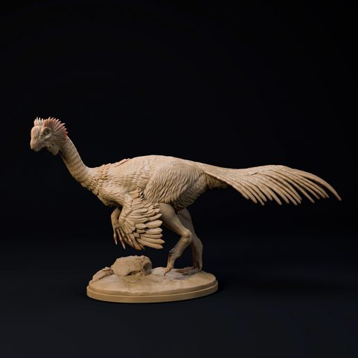 Gigantoraptor 1-35 scale pre-supported dinosaur 3D model