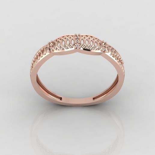 Women's Rings Diamond 3D model Ring For Women Jewelry Stone STL 3DM Printable Women Ring 3D model