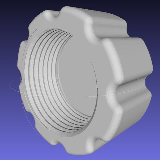 Knob GX16 female thread cap 3D model
