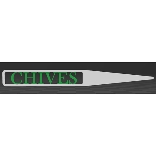 Chives Plant Marker – 3D Printable