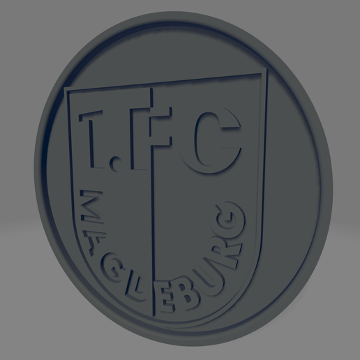 🏈 FC Magdeburg coaster・ STL File for 3D printing・Cults