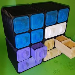 20170124_104637.jpg Free 3D file Scifi Storage Crates (Stackable)・Object to download and to 3D print, maddavo