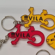 3.png 2D Keychain Model – Lizard – Customizable for Your Logo – Ready for 3D Printing