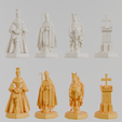 WESSEX-ALFREDO-1-MARFIL-Y-AMBAR.png ♟️Torre Historical Chess - Set Wessex