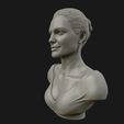 09.jpg Angelina Jolie 3D bust ready to 3D print 3D print model