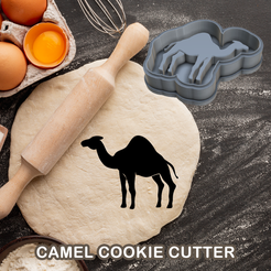 CUTTERS.png Fichier STL Emporte-pièce Camel pour pâte à biscuit sucre alimentaire・Plan imprimable en 3D à télécharger, Edgars