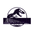 jurassic_joined_theet_fixed.stl Jurassic Park Logo