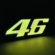 IMG_7240.jpg Fichier 3D Lampe logo Vr 46・Objet imprimable en 3D à télécharger