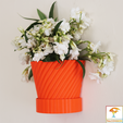 1.png Falconsson - Hanging Flower Pot -Supportless - Print in place
