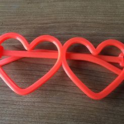 Lunettes en forme de cœur (impression facile)