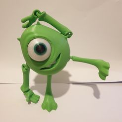 Mike Wazowski Articulated Print In Place