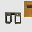 Glock_Magholder_04.png Glock 17 Magazine Wall/table holder (should fit all 9mm)