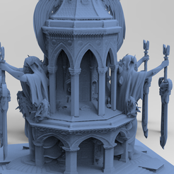 untitled.2883.png OBJ file Steampunk Medieval Tower Halloween 2・3D printing model to download, aramar