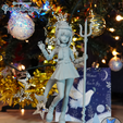Gawr_Gura_Christmas_Far_smaller.png Gawr Gura - Hololive Vtuber Anime Figurine STL for 3D Printing
