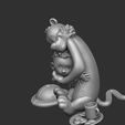 3.jpg Calvin y Hobbes para la impresión 3d stl abrazo modelo