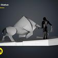 Dune_bull_statue_bullfighter-scene-Back.815.jpg 3D file Dune Bull Statue・3D printing idea to download