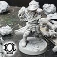 Printed-example02_2.jpg 3D file The Bounty Hunter - Modular Post Apocalyptic Miniature・3D print design to download