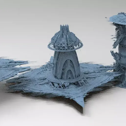 👷 Great Seafaring tower grand 4・ OBJ File for 3D printing・Cults