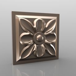 Rozetka_040.jpg Free STL file Vintage mouldings for old classic apartments cnc art router machine 3D printed・3D printing idea to download