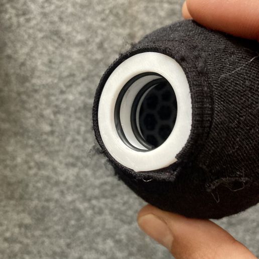 IMG_1649.jpeg Mini Mic Blimp for short pencil condenser microphones/ Baseball Baby ball gag blimp