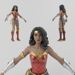 Portada.png Fichier OBJ Wonder Woman Lowpoly Rigged・Objet pour imprimante 3D à télécharger