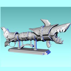 j1.jpg STL file Jinx Fishbones Bazooka for print・Design to download and 3D print, 3Dmoonn