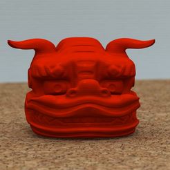 LionHeadgear_01.jpg Fichier STL gratuit Shishigashira -Lion Headgear-[GRATUIT]・Modèle pour impression 3D à télécharger