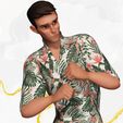 7.jpg Cartoon Man Dancing stylized human Low-poly 3D model