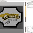 Cheers-Prusa-Slicer-Color-Changes.jpg "Cheers" TV Show 3D Printed Bar Sign - Two Sizes Available (235mm & 165mm Wide)