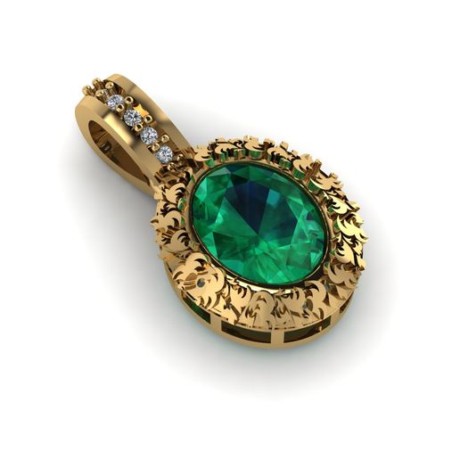 Grand Botanical & Luxury Filigree Collection – 71mm Statement Pendant & Multi-Gemstone 3D Printable CAD Models