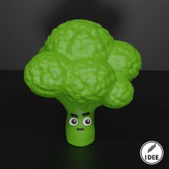 64.jpg Archivo STL gratuito Brócoli de dibujos animados・Objeto imprimible en 3D para descargar