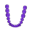 Dentes Mandibula - Ashortia - Exocad.stl Teeth mandibule - Ashortia - Exocad
