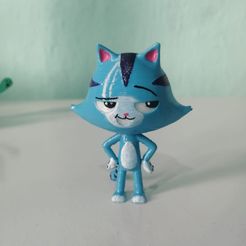 Gato-Azul.jpg Archivo STL Catrat - Gabby´s Dollhouse・Objeto para impresora 3D para descargar