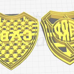 escudos.png BOCA and RIVER shield cookie cutter