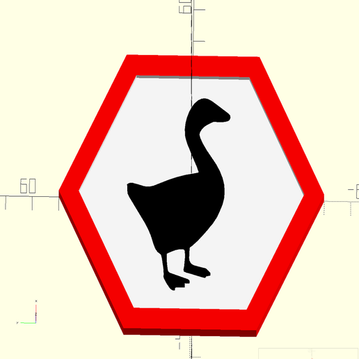 🎲 Untitled Goose Sign and Base [Customizer]・Free 3D File for ・Cults