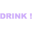 Drink Text.stl Don't get angry! FSK18 Editon