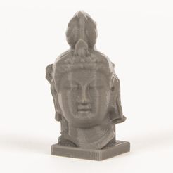 Museum_Heads_Boddhisattva_display_large.jpg STL-Datei Boddhisattva kostenlos・3D-druckbare Vorlage zum herunterladen