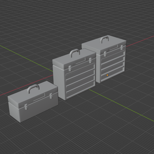 1/25 Scale Tool Box Trio | Professional Garage Shop Equipment