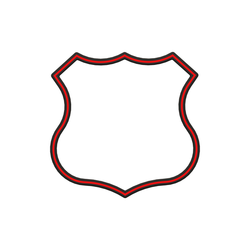 Route Sign Cookie Cutter STL File - 4 inches