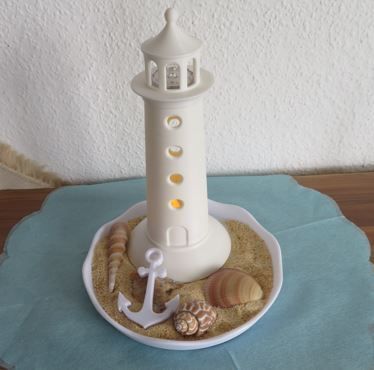 🏠 Decorative lighthouse, illuminated with plate・ STL File for 3D printing・Cults