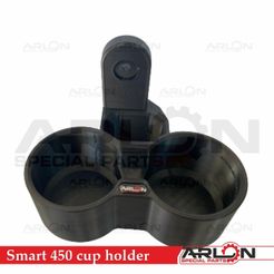 4.jpg Файл STL Cup holder Smart 450 ForTwo "Arlon Special Parts"・Шаблон для 3D-печати для загрузки, Arlon
