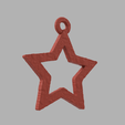 9.png Hollow christmas star X76