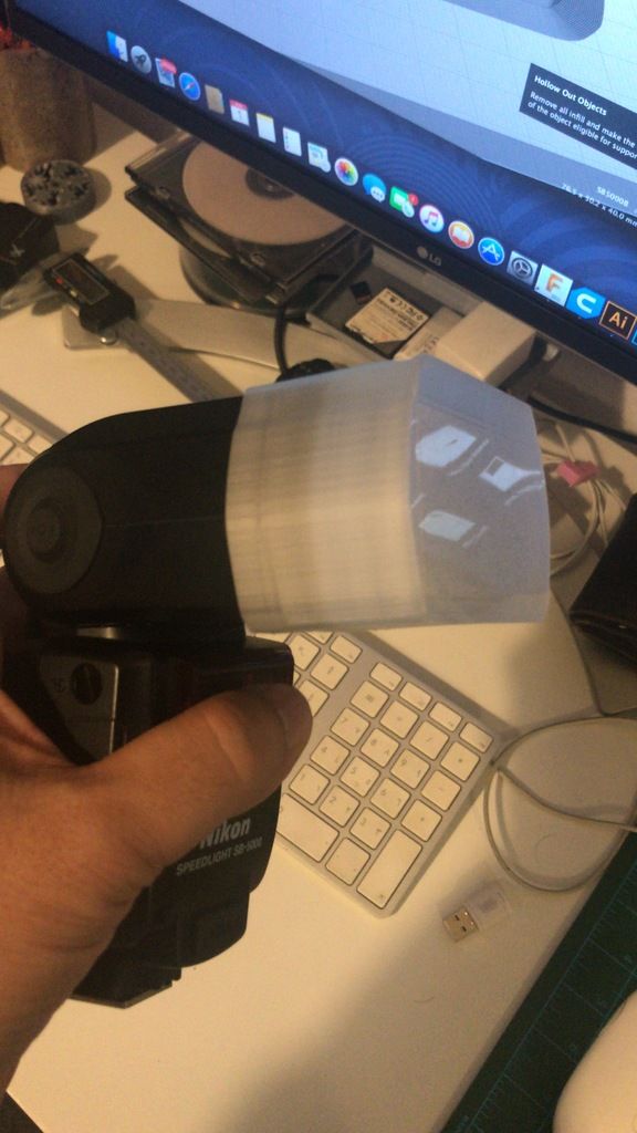 Free STL file Nikon SB5000 Flash diffuser・3D printer model to download