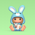 Cod41-Girl-Bunny-Clothes-1.png Archivo 3D Ropa de conejita para niña・Modelo de impresión 3D para descargar